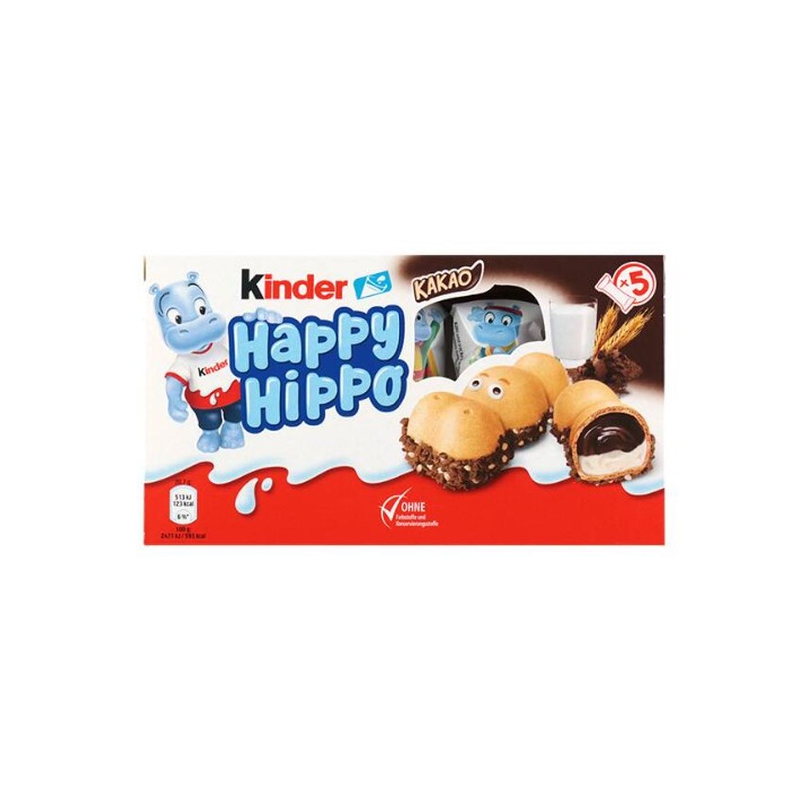 フェレ口 キンダ一 ハッピ一ヒッポ カカオ(103.5g)(v26) KAIDl×1個 チョコレート バレンタイン カバ 動物 人気
