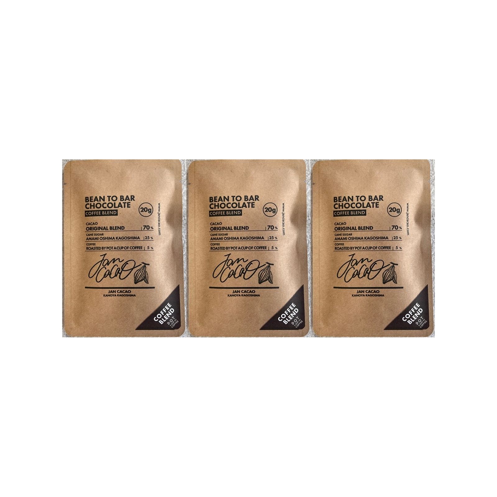 ジャンカカオ COFFEE BLEND 20g(v26)×3個 チョコレート バレンタイン 板ちょこ 人気