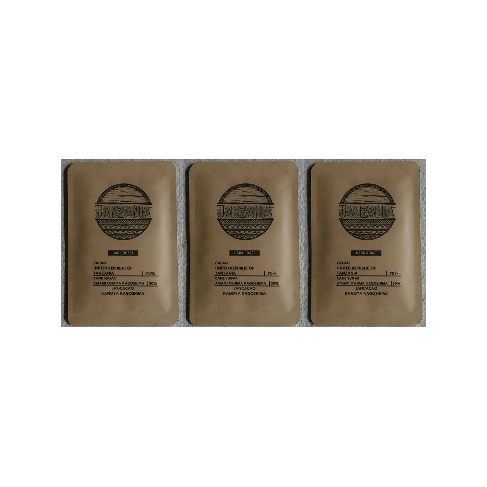 ジャンカカオ JANZANIA DARK ROAST TANZANIA 20g(v26)×3個 チョコレート バレンタイン 板ちょこ 人気