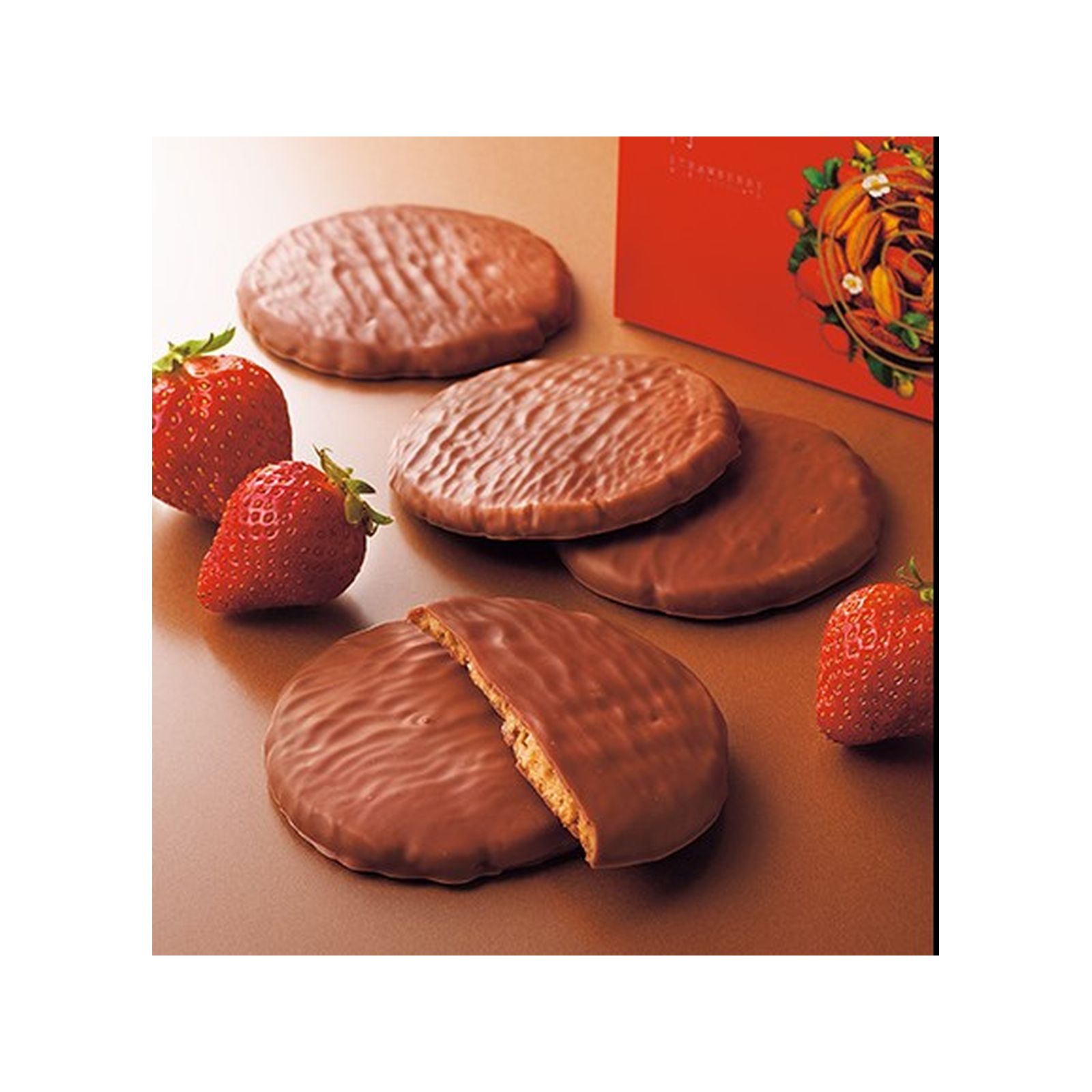 パティシエ エス コヤマ 円 苺ミルクチョコレート 5枚入(v26)×1個 冷蔵 チョコレート バレンタイン サブレ カカオ 人気