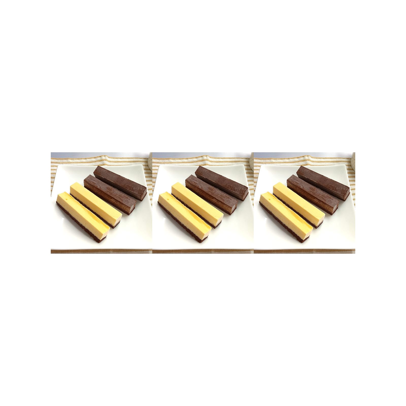 スティックチーズケーキセット(プレーン・ショコラ各4本) (v26)×3個 冷凍 チョコレート バレンタイン ケーキ 焼菓子 人気