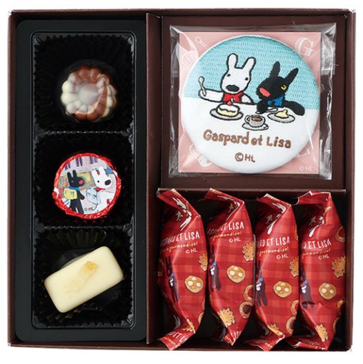 リサとガスパール リサとガスパールのパティシエボックス(缶バッジ入り)チョコ7個入(v26)×1個 ちょこれーと バレンタイン アソート 人気