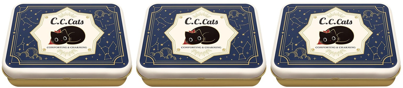 ハート C.C.キャッツチョコギフト缶 6個入(v26)×3個 ちょこれーと バレンタイン 詰合せ ねこ 人気