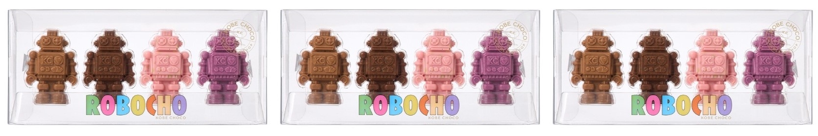 KOBE CHOCO ロボチョ オリジナルアソート 4個入り(v26)×3個 ちょこれーと バレンタイン ロボット 人気