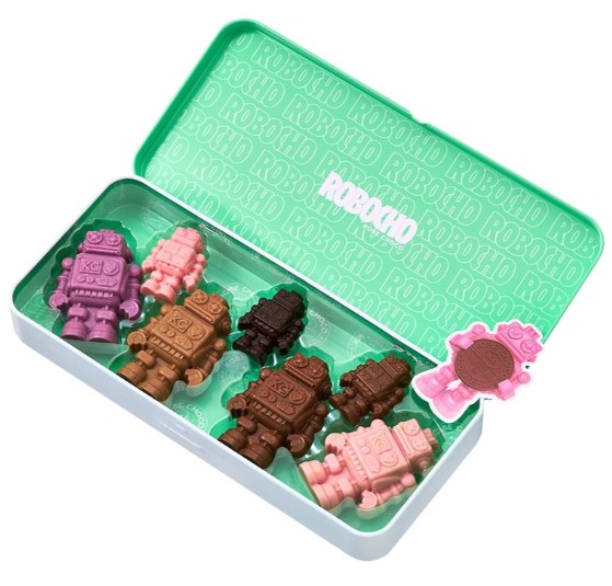 KOBE CHOCO ロボチョ缶 オリジナル アソート 7個入り(v26)×1個 ちょこれーと バレンタイン ロボット 人気