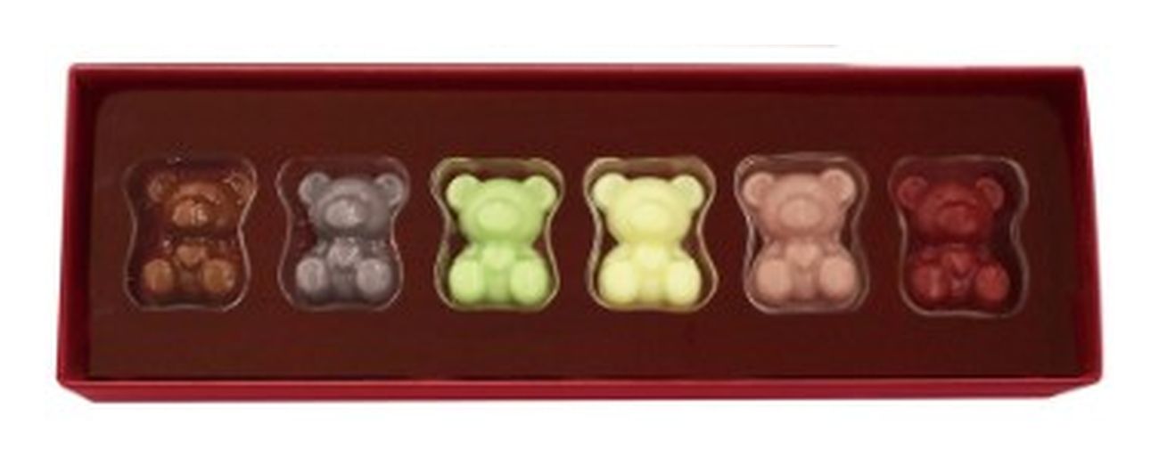 カカオサンパカ 6匹のこぐま 6個(v26)×1個 チョコレート バレンタイン どうぶつ 人気