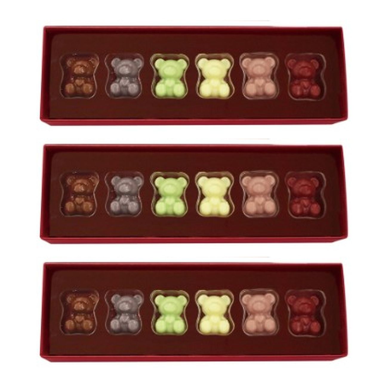 カカオサンパカ 6匹のこぐま 6個(v26)×3個 チョコレート バレンタイン どうぶつ 人気