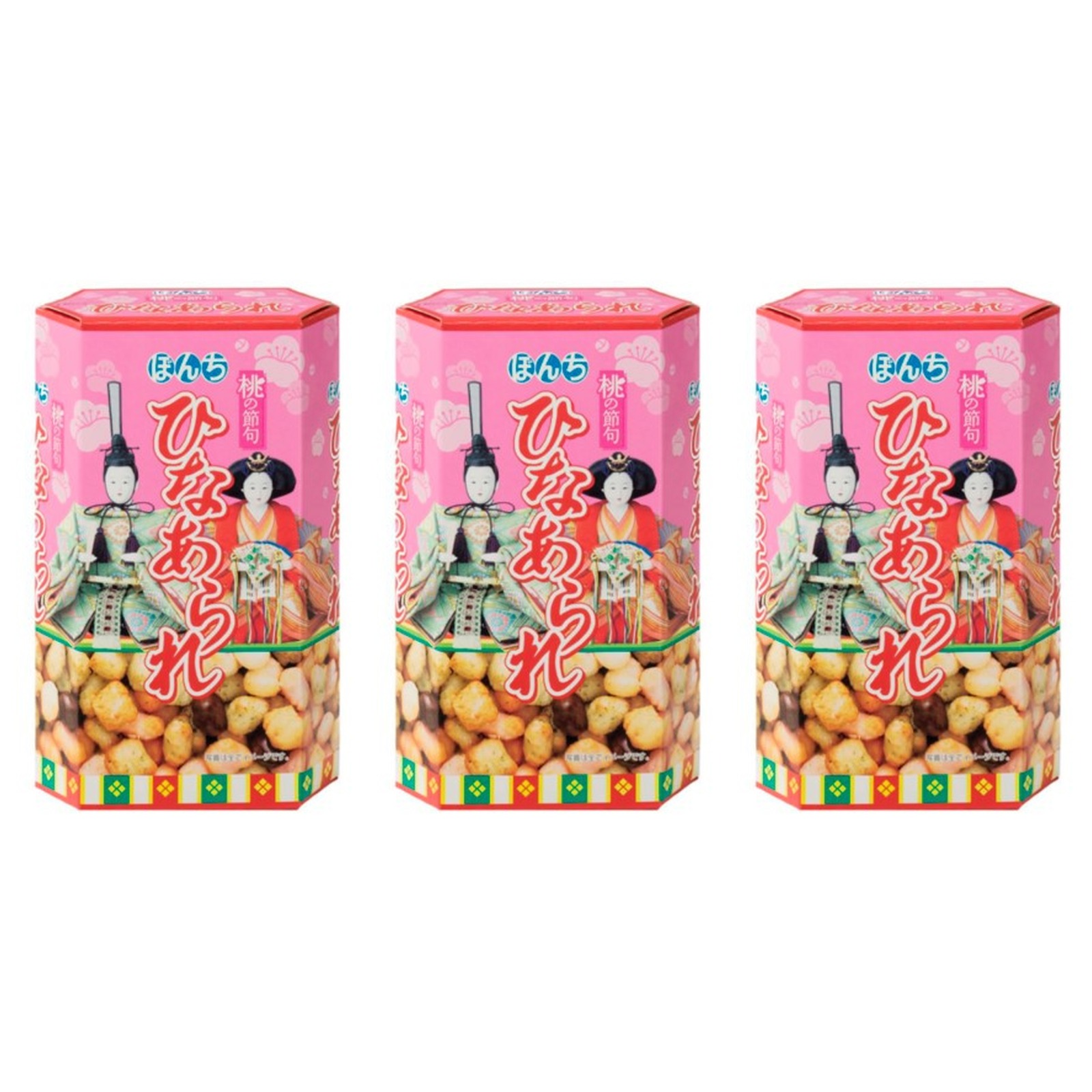 ぼん ち 箱ひなあられ 1箱(70g)×3個 ひな祭り 節句 お菓子 お祝い