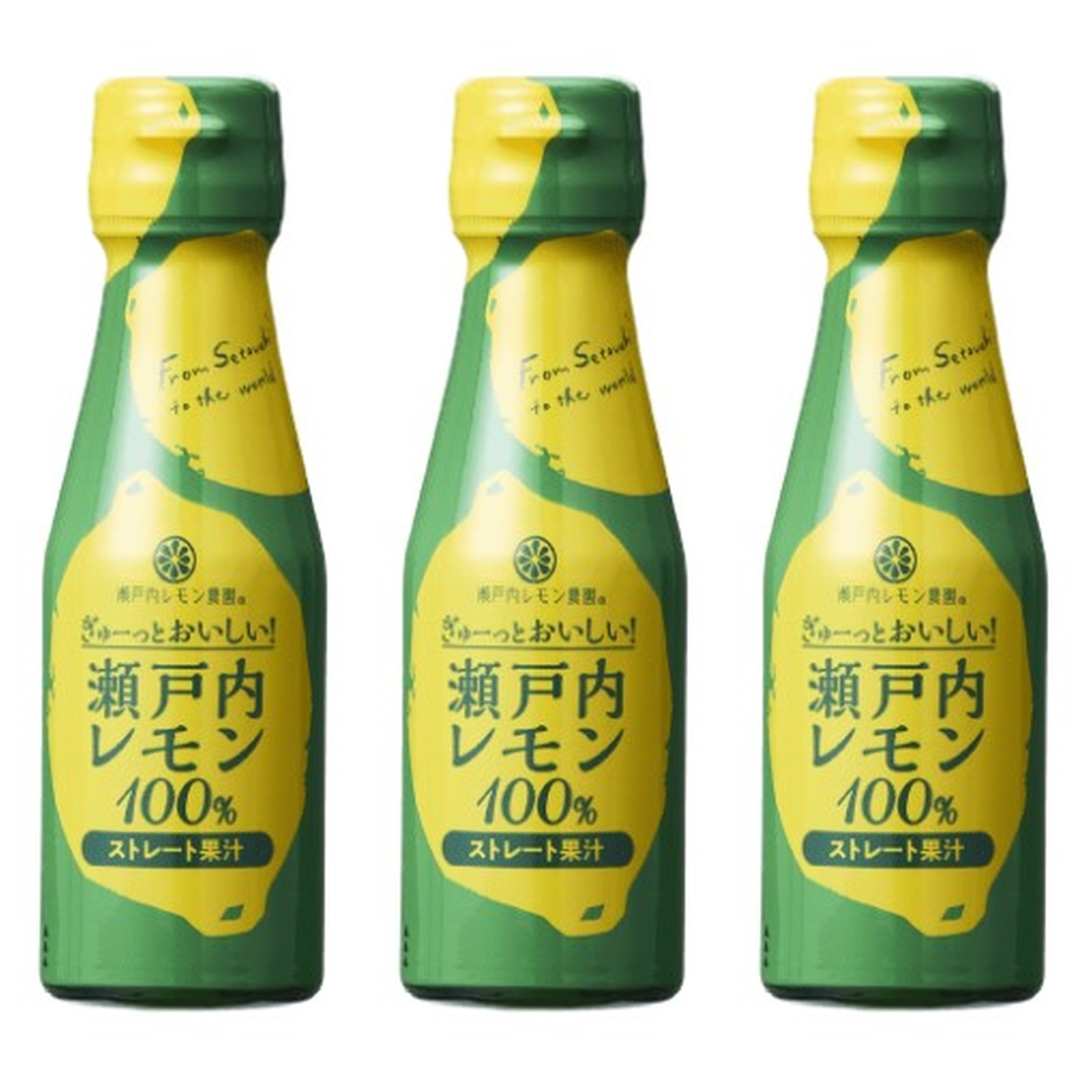 瀬戸内レモン農園 瀬戸内レモン果汁 100％ 100ml×3個 果物 檸檬 ストレート ご当地 広島