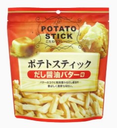 味楽乃里 ポテトスティック だし醤油バター味 145g×1個 ポテト 出汁醤油 お菓子 だし