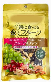 マリアニ 朝に食べる金のフルーツ フルーツ＆ナッツ 90g×1個 フルーツ ドライ ナッツ 健康 お菓子