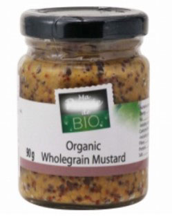 ナイキフーズ オーガニック粒マスタード 90g×1個 マスタード オーガニック 健康 フランス