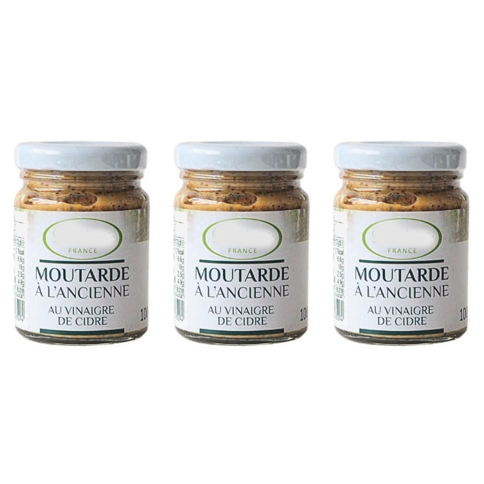 ドゥルイ オーガニック粒マスタード 100g×3個 マスタード オーガニック 健康 フランス