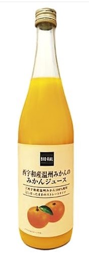 ビオラル 西宇和産温州みかんのみかんジュース 720ml×1個 みかん ジュース 無添加 オーガニック 健康 愛媛