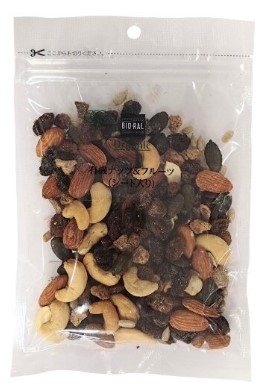 有機ナッツ＆フルーツ シード入り 100g ビオラル×1個 フルーツ ナッツ おつまみ オーガニック 健康 JAS認証