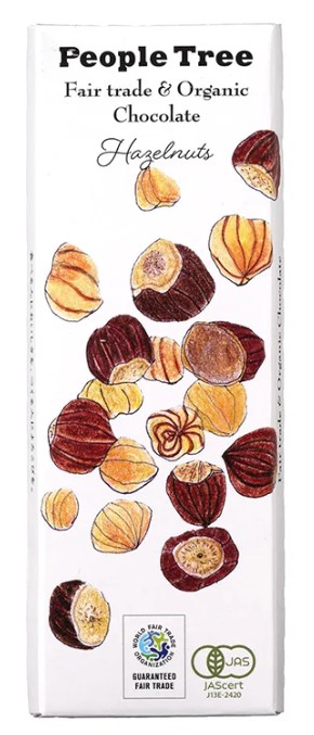 ピープルツリー ヘーゼルナッツチョコレート 50g×1個 チョコレート スイス 看板ちょこ オーガニック 健康