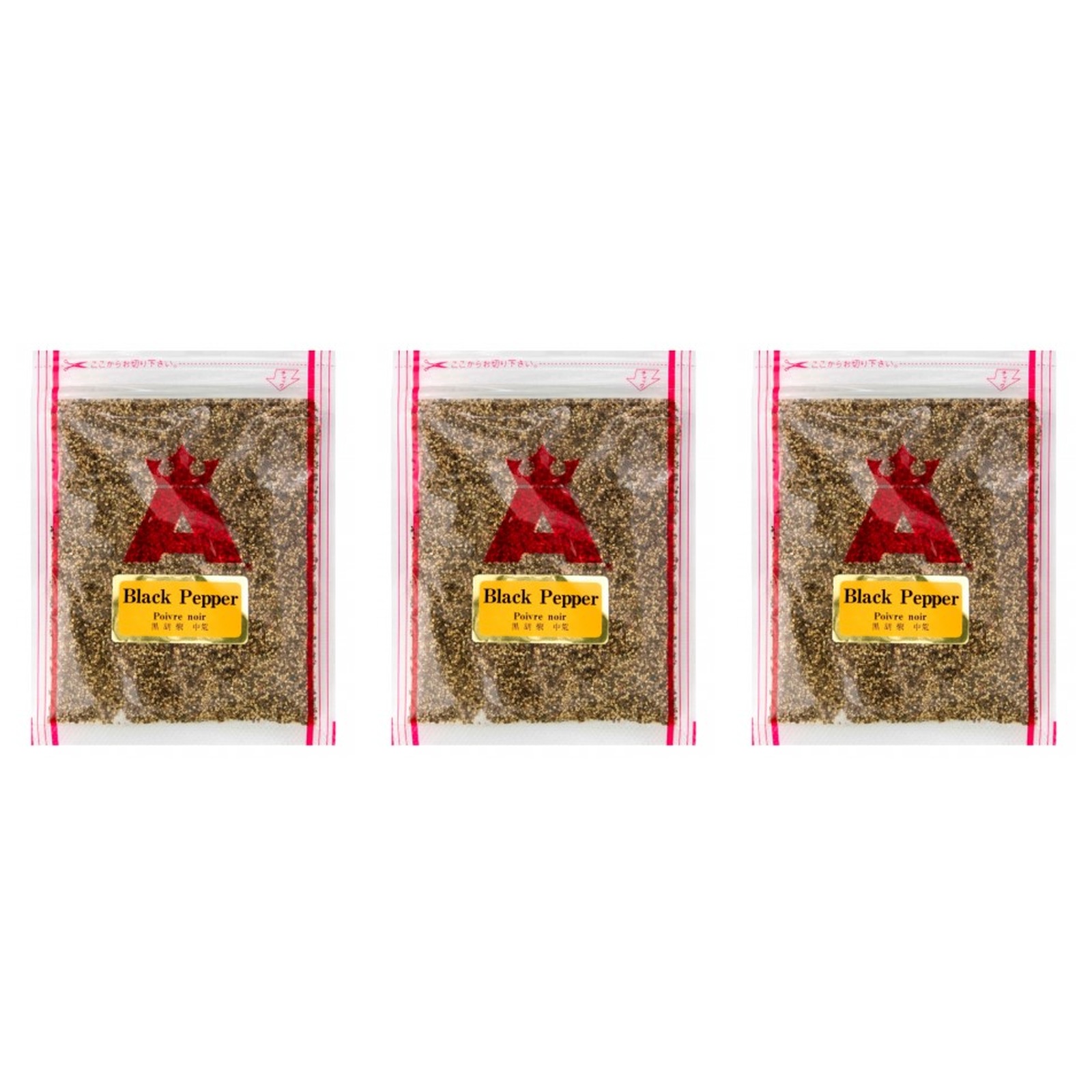 朝岡スパイス 黒胡椒中荒 小袋 30g×3個 スパイス 料理 お菓子 本格的 ハーブ 胡椒