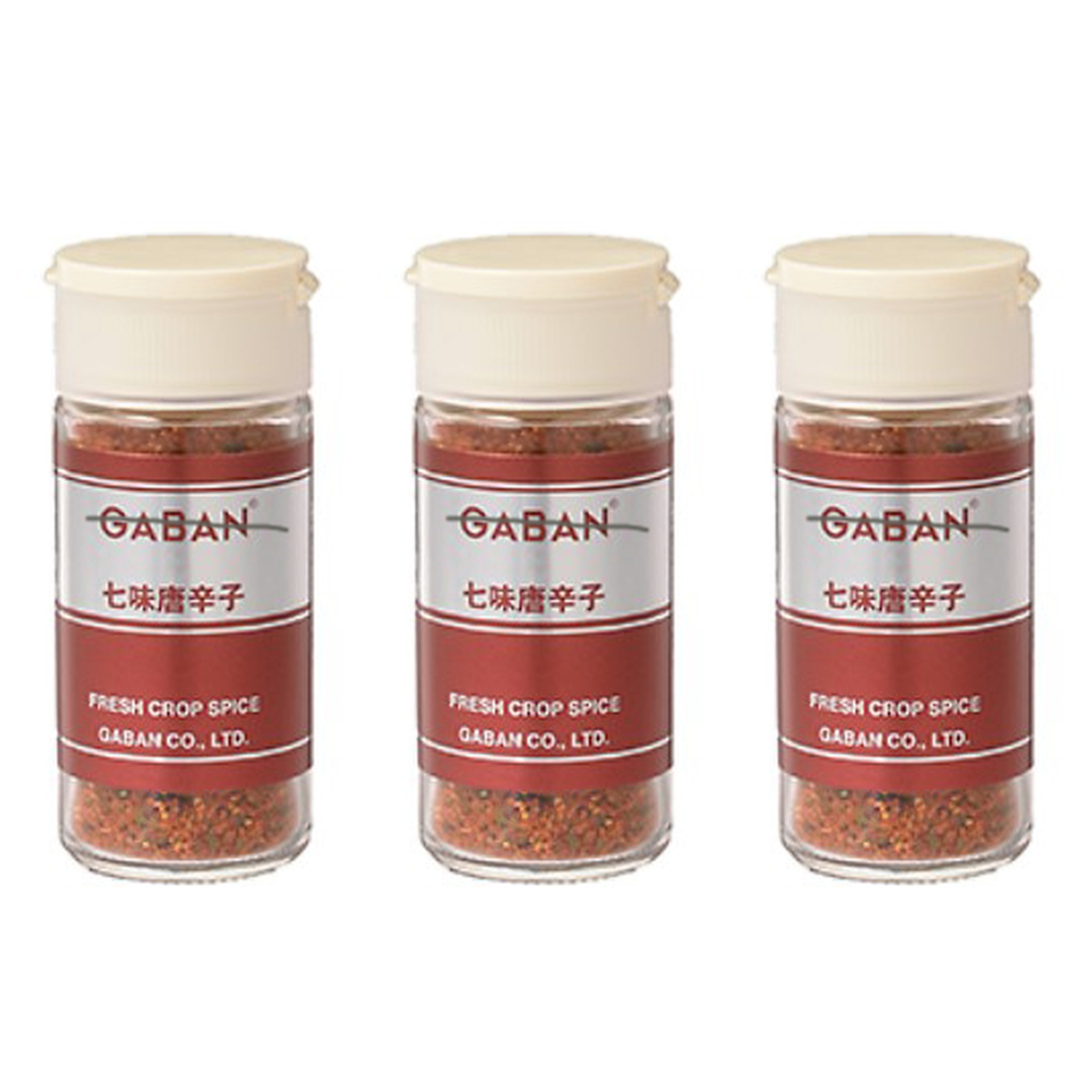 GABAN 七味唐辛子 瓶 16g×3個 スパイス 料理 お菓子 本格的 ハーブ 唐辛子