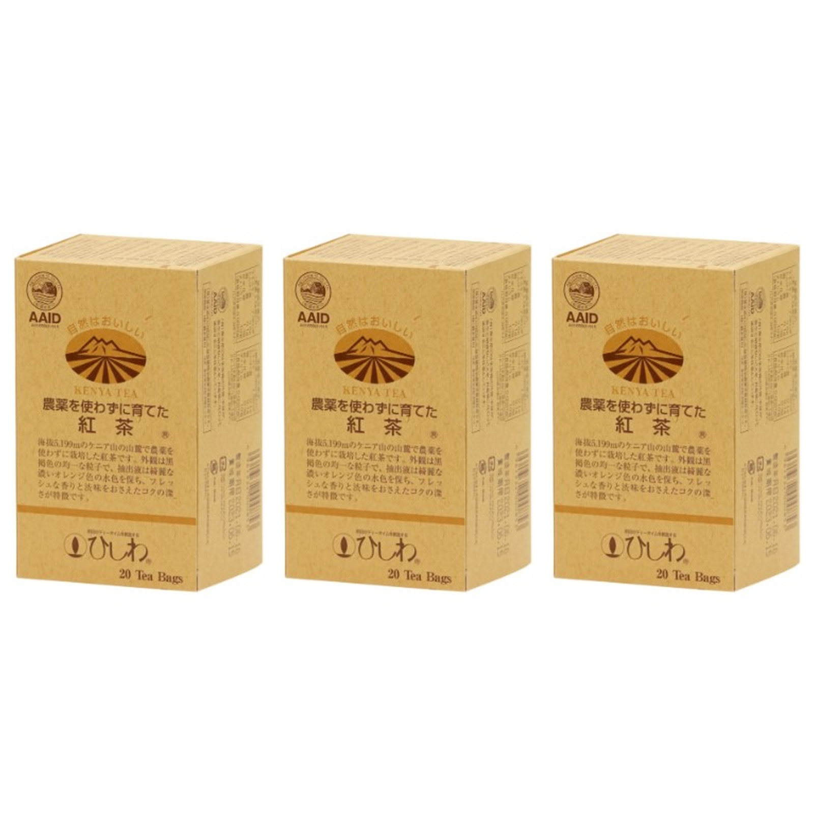 ひしわ 農薬を使わずに育てた紅茶 40g×3個 紅茶 健康 ティーバッグ 美容 無農薬