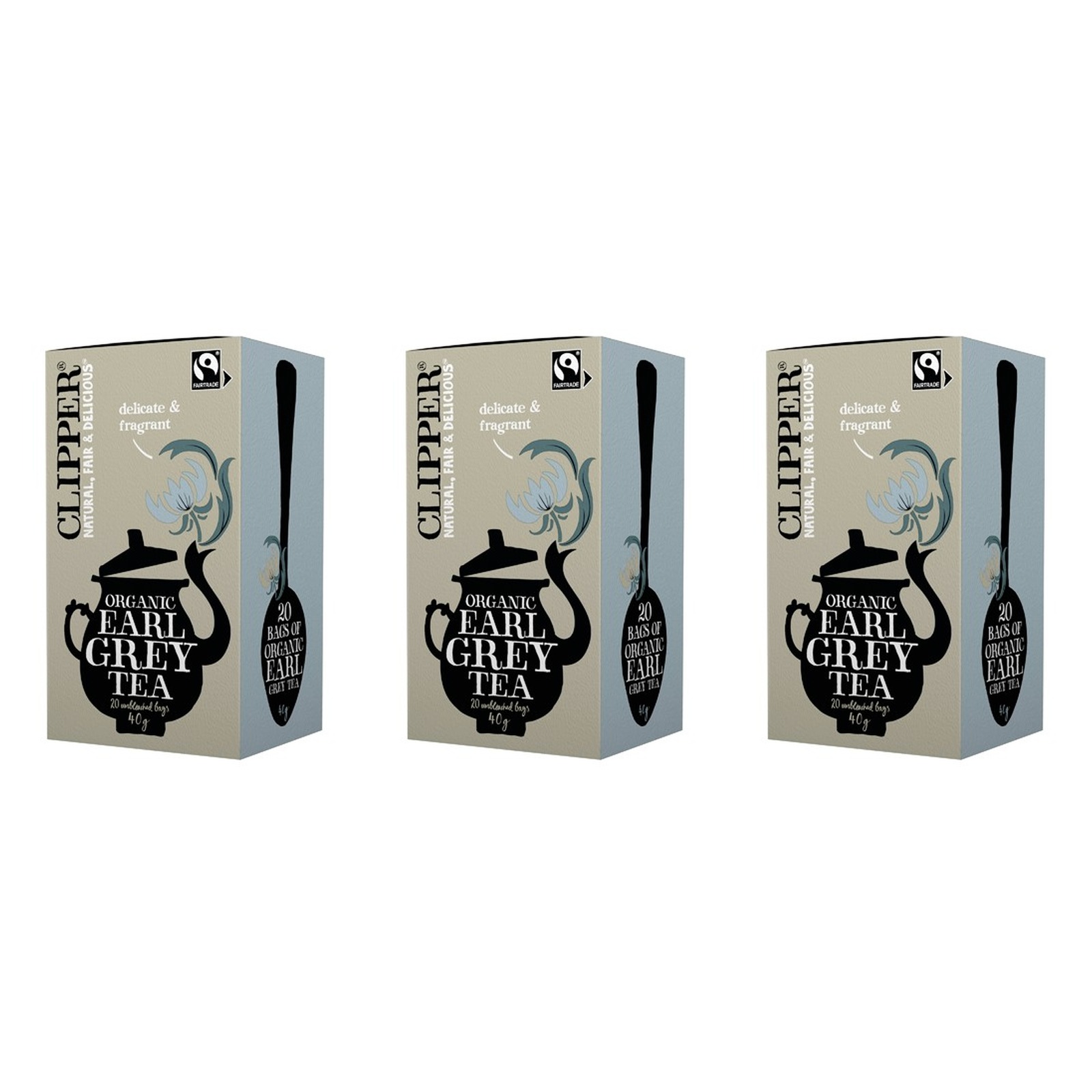 CLIPPER 有機紅茶 アールグレイ 20包入×3個 紅茶 健康 ティーバッグ 美容 オーガニック アールグレイ