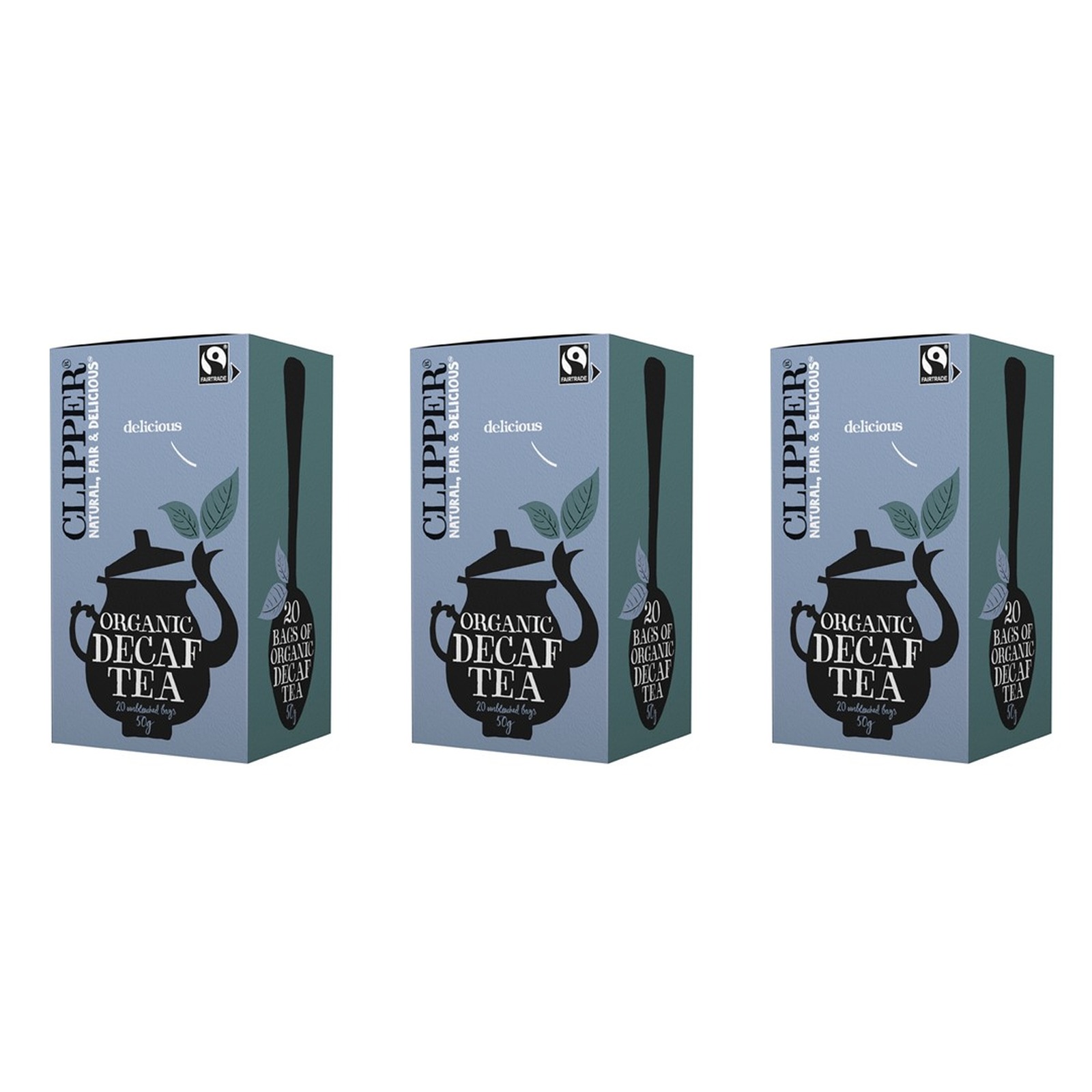 CLIPPER 有機紅茶アッサムブレンド デカフェ 20包入×3個 紅茶 健康 ティーバッグ 美容 オーガニック アッサム デカフェ