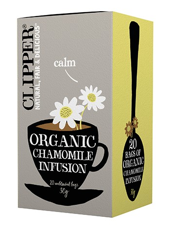CLIPPER 有機ハーブティー カモミール 20包入×1個 紅茶 健康 ティーバッグ 美容 オーガニック ハーブ