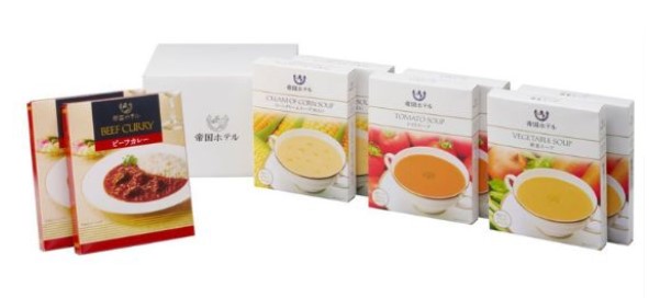 帝国ホテル レトルトスープセット 4種8個入り×1個 ホテル プレゼント ギフト お土産 スープ レトルト アソート
