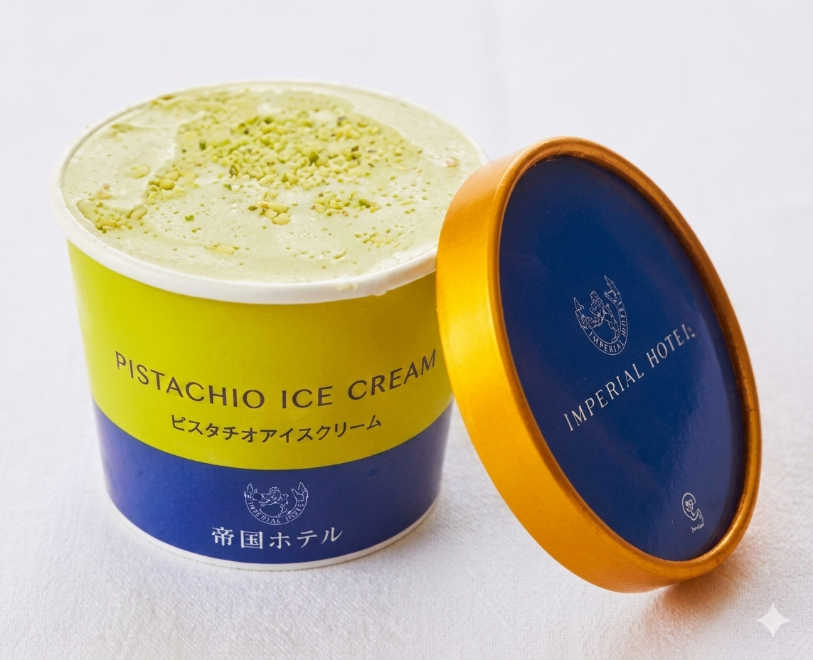 帝国ホテル アイスクリーム ピスタチオ 1個×1個 冷凍 ホテル プレゼント ギフト お土産 プロ アイス ピスタチオ