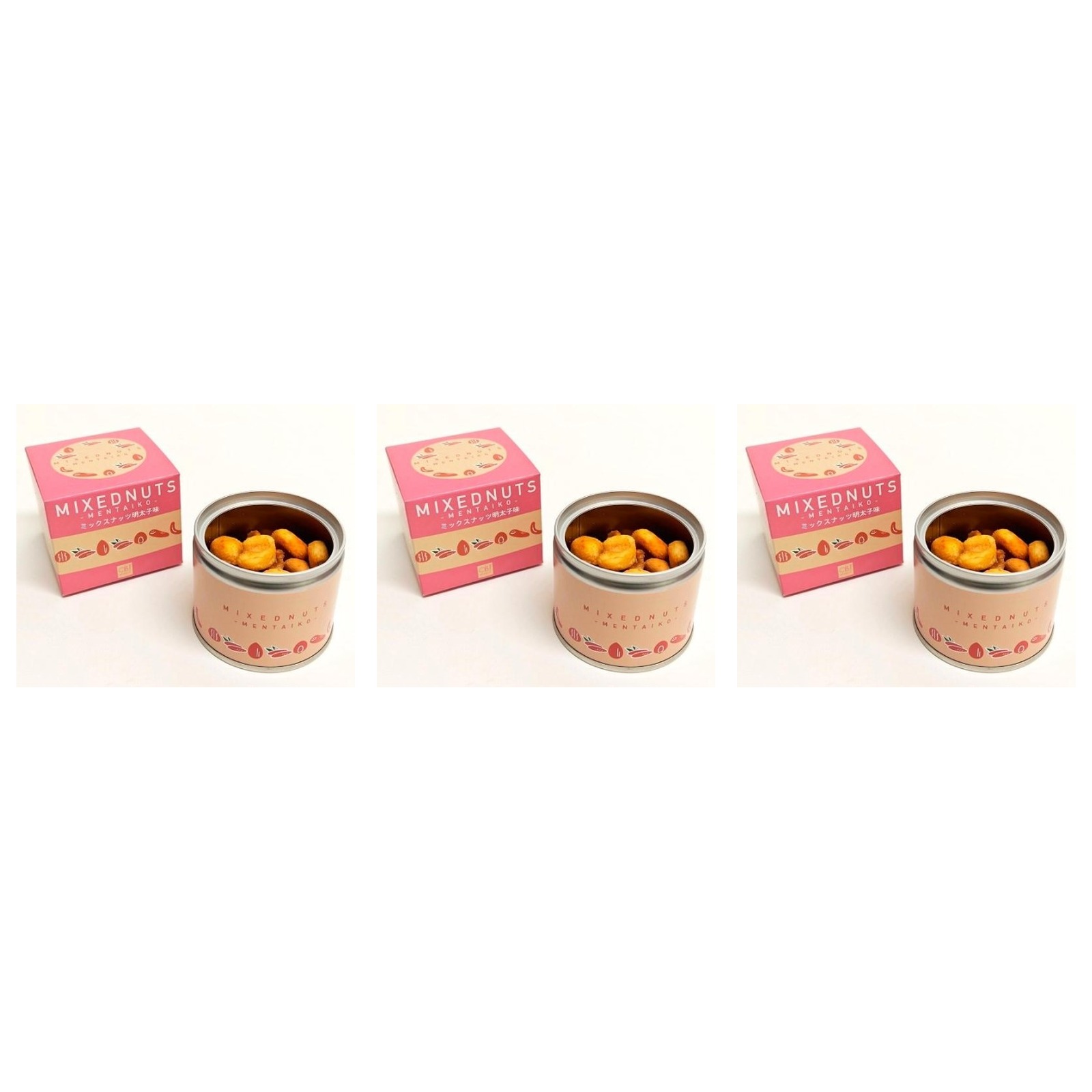 CB・HAND ミックスナッツ明太子味缶 40g×3個 お土産 大阪 ご当地 お菓子 おおさか ミックスナッツ 缶 明太子