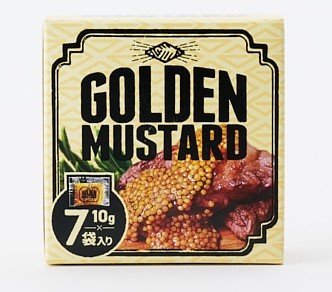 株式会社美ノ久/株式会社つくば食品 ゴールデンマスタード 小箱 10g×7袋入り×1個 マスタード 粒タイプ ゴールド 調味料1 料理