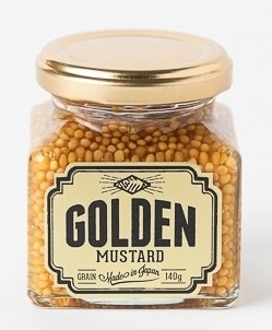 株式会社美ノ久/株式会社つくば食品 ゴールデンマスタード ゴールド 140g×1個 マスタード 粒タイプ ゴールド 調味料1 料理