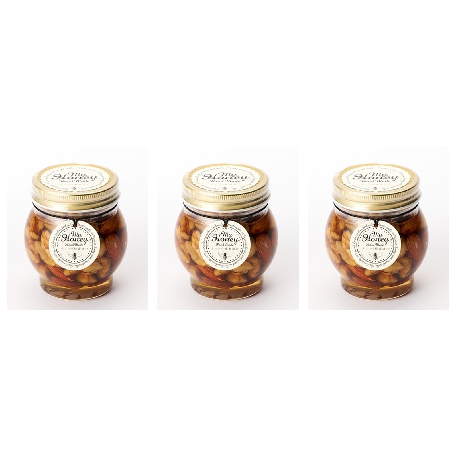 MY HONEY ナッツの蜂蜜漬け 200g×3個 ナッツのはちみつ漬け 蜂蜜 ナッツ スイーツ ギフト