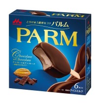 森永乳業 パルム チョコレート＆チョコレート 厳選カカオ仕立て 6本入り×1個 冷凍 アイス コーティング なめらか 贅沢 カカオご褒美 濃厚