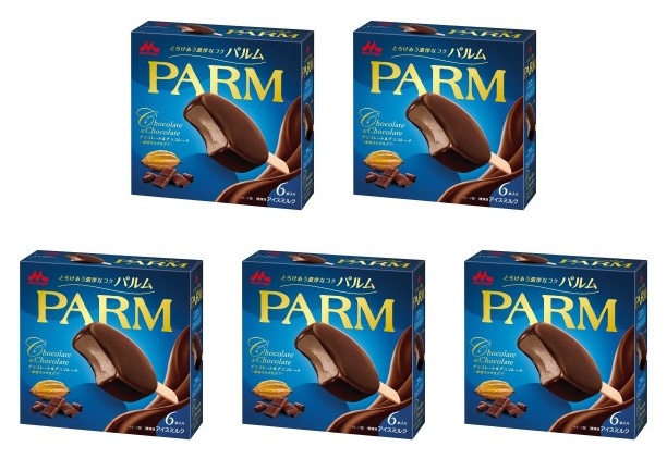 森永乳業 パルム チョコレート＆チョコレート 厳選カカオ仕立て 6本入り×5個 冷凍 アイス コーティング なめらか 贅沢 カカオご褒美 濃厚