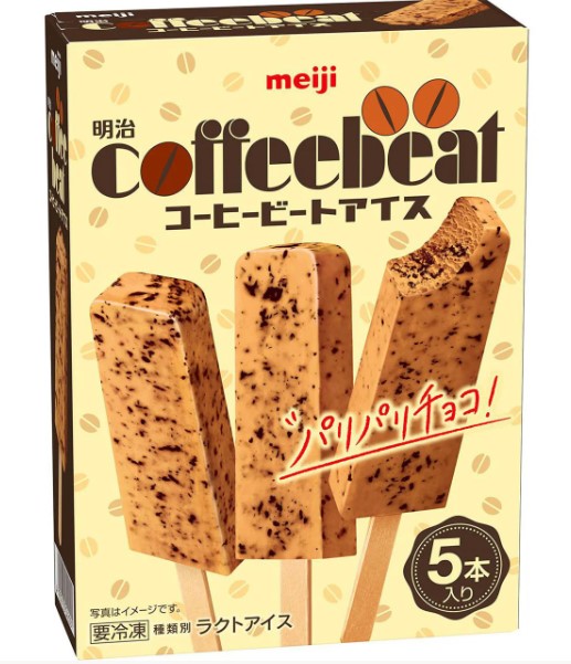 明治 コーヒービートアイス 5本入り×1個 冷凍 アイス 珈琲 ほろ苦い 粒チョコ デザート 詰め合わせ