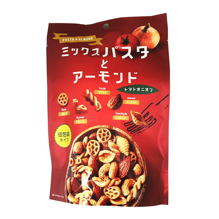 MDホールディングス ミックスパスタとアーモンド トマトオニオン 48g×1個 パスタスナック アーモンド おつまみ 菓子 トマト