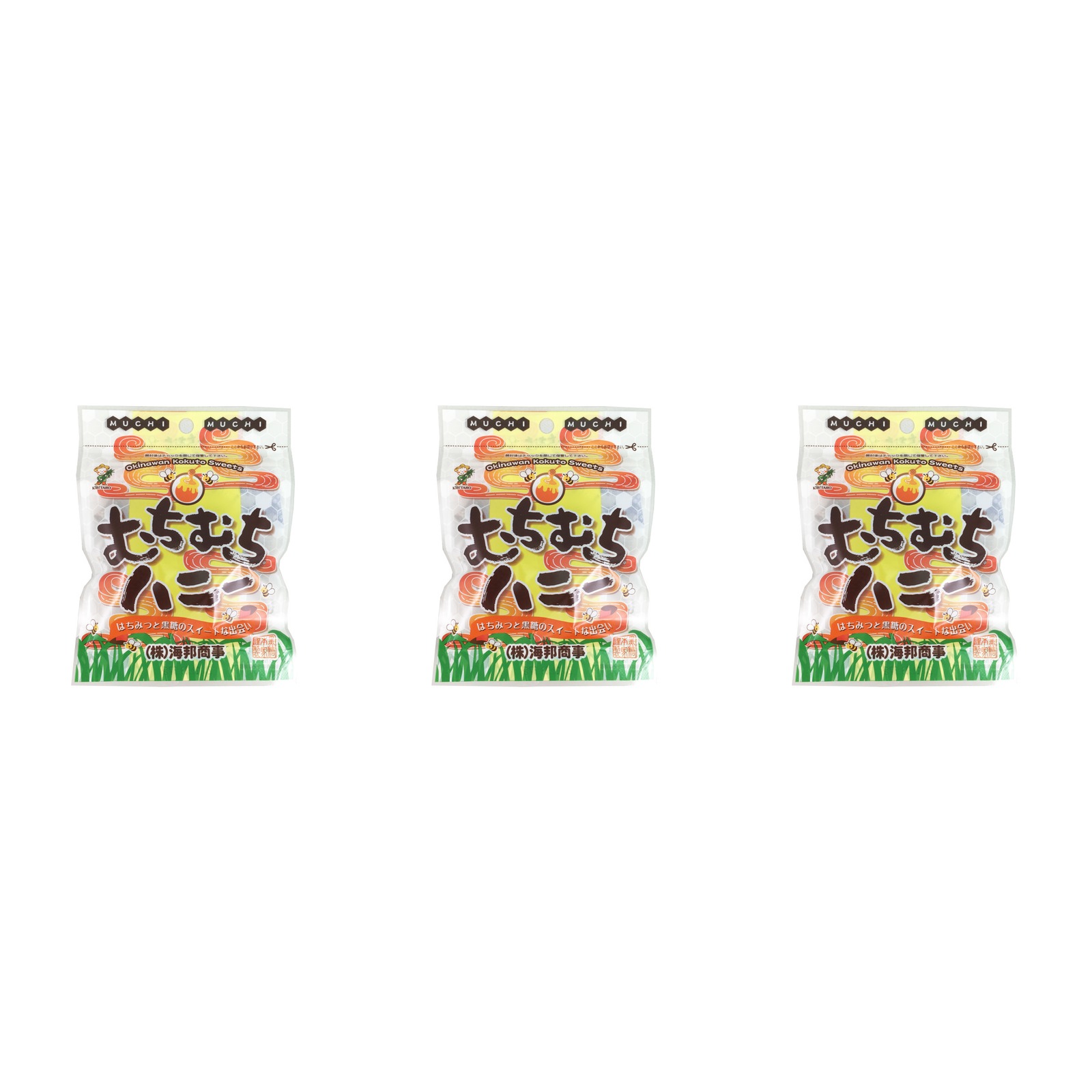 海邦商事 むちむちハニー 37g×3個 黒糖菓子 個包装 おやつ ティータイム 蜂蜜