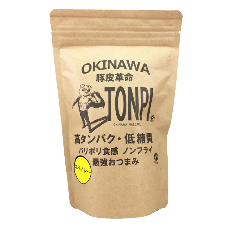 日新ミートフーズ TONPI スパイシー 40g×1個 豚皮チップス 糖質制限 低糖質 おつまみ 珍味