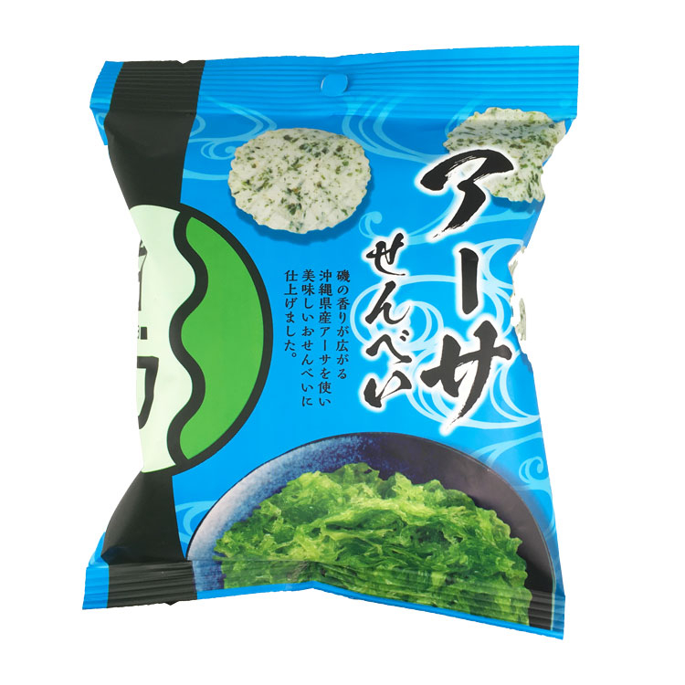 かとう製菓 島 アーサせんべい 30g×1個 煎餅 おつまみ 海藻 詰め合わせ おやつ