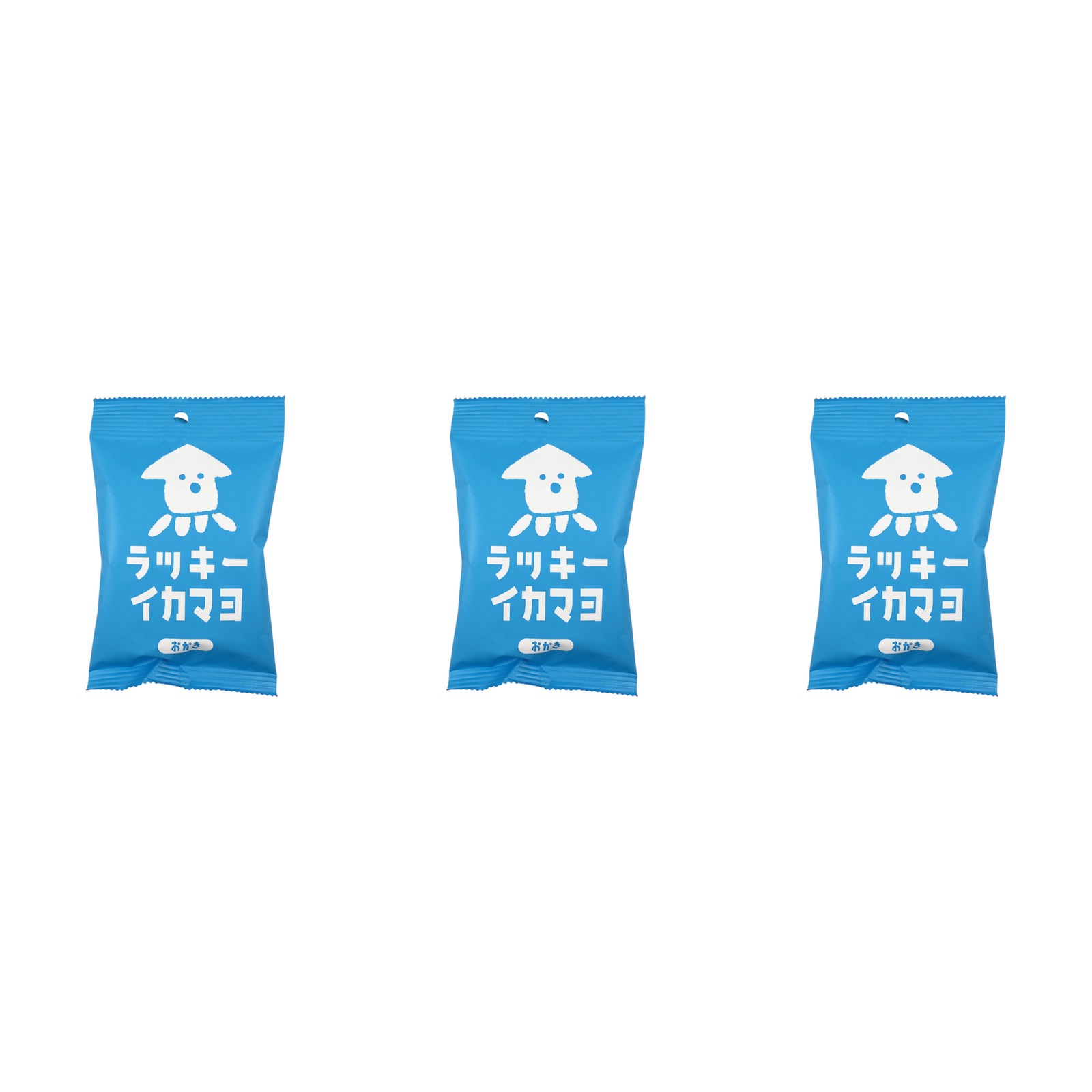 三?真? ラッキーイカマヨおかき 34g×3個 おかき せんべい おつまみ イカマヨ 駄菓子