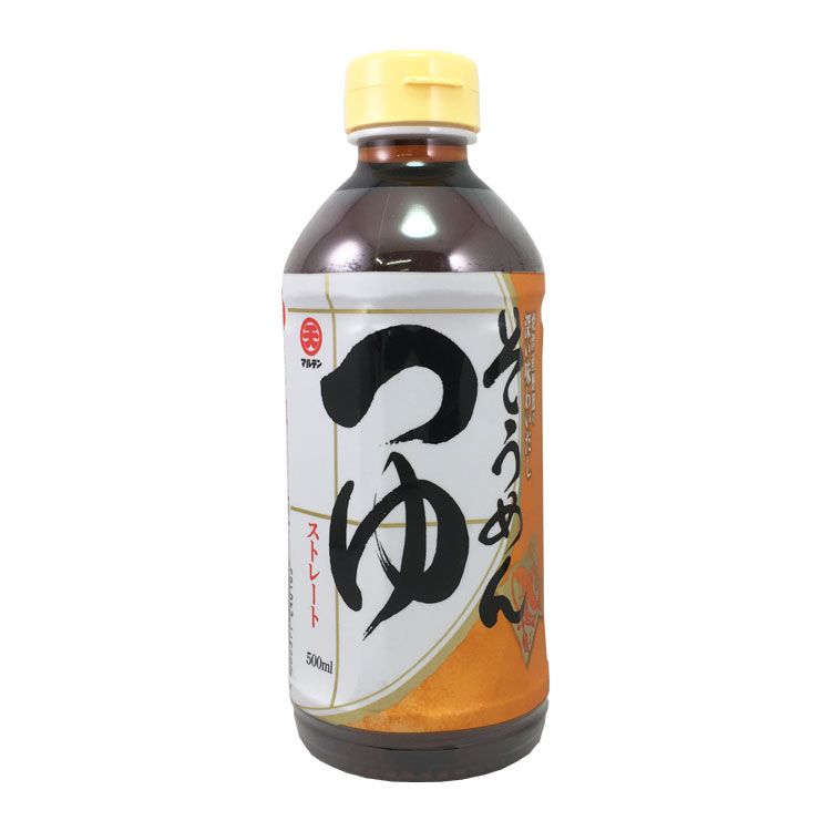 日本丸天醤油 マルテン そうめんつゆ 500ml×1個 めんつゆ ストレートタイプ 出汁 醤油 麺類 料理 調味料