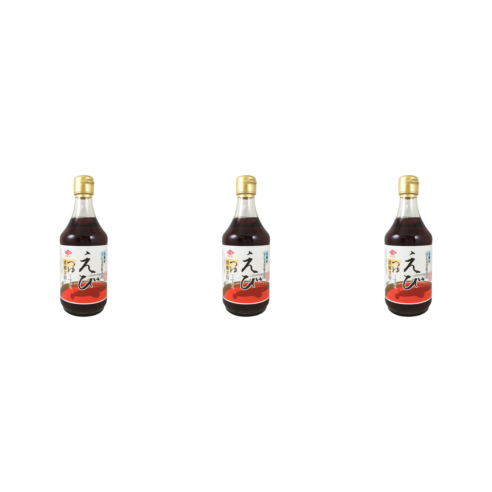 チョーコー醤油 えびつゆ めんつゆ 2倍濃縮 うすいろ 400ml×3個 めんつゆ 濃縮タイプ 海老 出汁 醤油 麺類 調味料