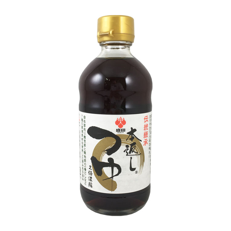 盛田 伝統継承本返しつゆ 340ml×1個 めんつゆ 濃縮タイプ 出汁 醤油 麺類 料理 調味料
