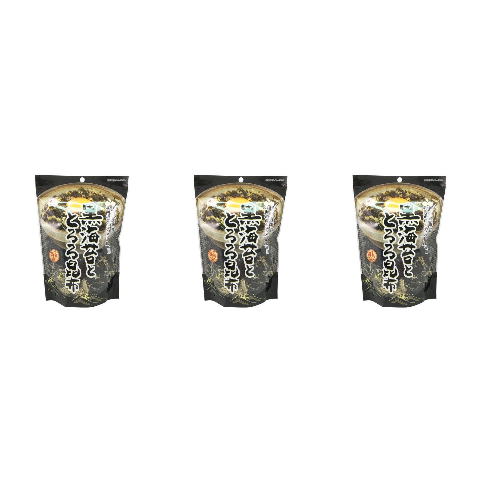 魚の屋 黒海苔ととろろ昆布20g×3個 ふりかけ 海藻 味噌汁の具 おにぎり 乾物 ご飯のお供 健康食品
