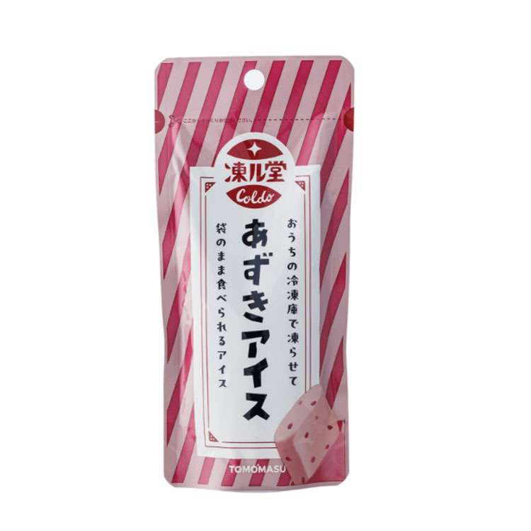 友桝飲料 凍ル堂 あずきアイス 80g×1個 シャーベット アイス 小豆 和菓子 デザート おやつ 子供