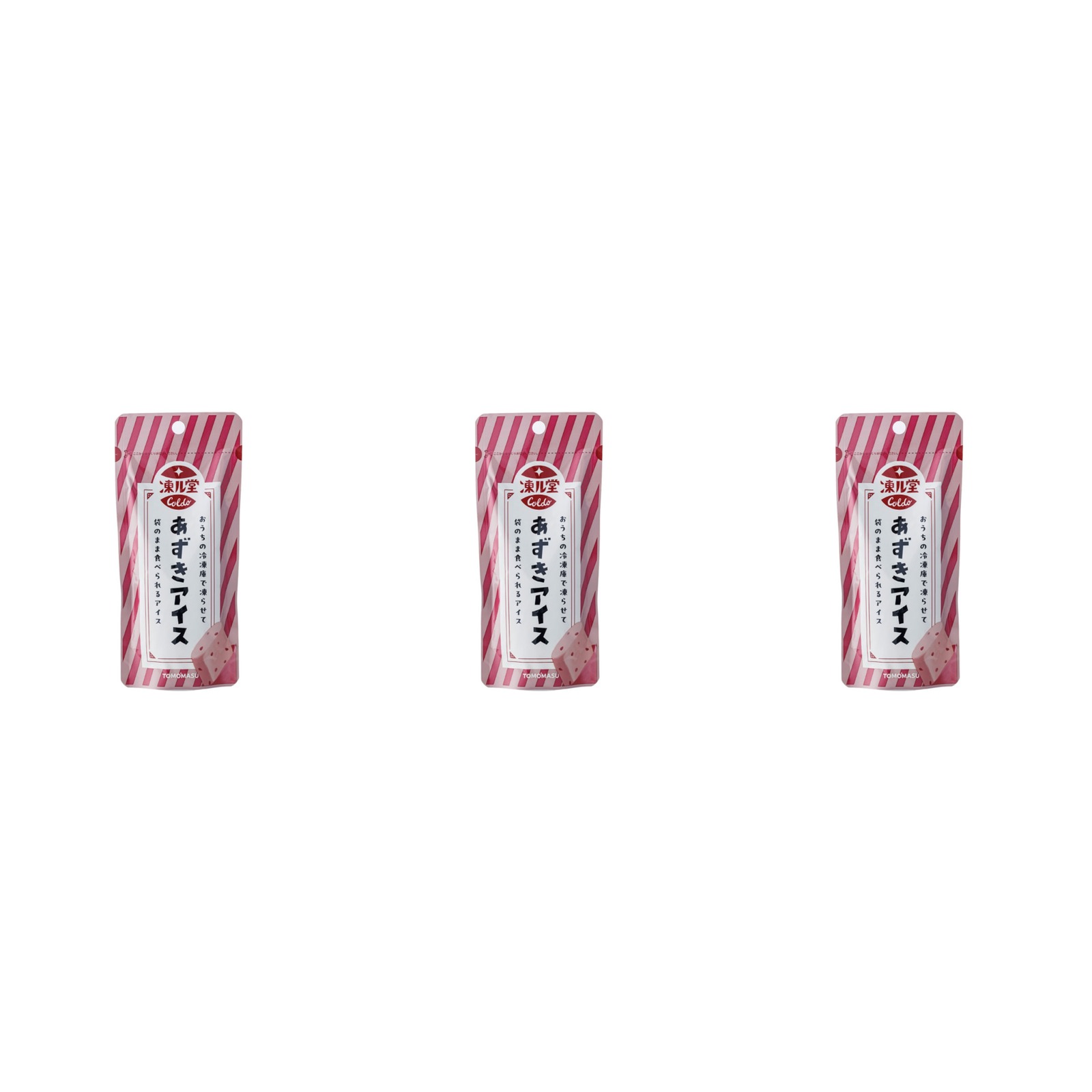 友桝飲料 凍ル堂 あずきアイス 80g×3個 シャーベット アイス 小豆 和菓子 デザート おやつ 子供