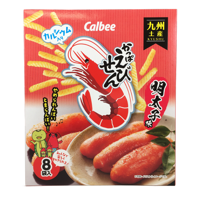カルビー かっぱえびせん 明太子味(8袋入) 96g×1個 スナック菓子 明太子 九州土産 おつまみ おやつ 個包装 贈り物