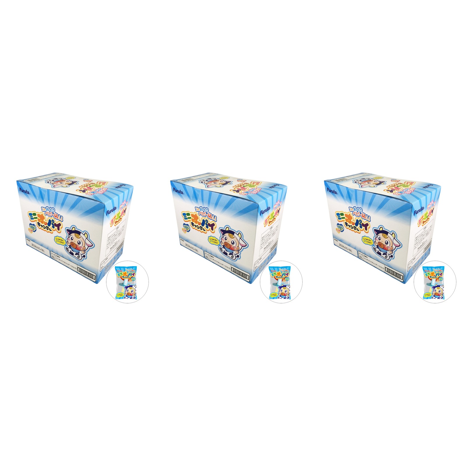 フルタ製菓 Furuta ミニオッパイキャンデー ミルク味 20個入×3個 飴 キャンディ 駄菓子 おやつ ミルク味 まとめ買い 子供
