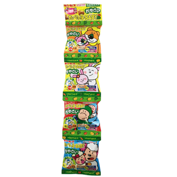 ギンビス たべっ子BABY おやさい 4連 14g×4袋×1個 ビスケット 幼児食 ベビーフード おやつ 野菜 詰め合わせ 小分け