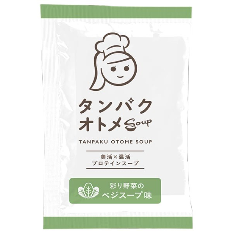 九南サービス タンパクオトメスープ ベジスープ味 15g×1個 プロテイン スープ 美容 健康 ダイエット 朝食 置き換え